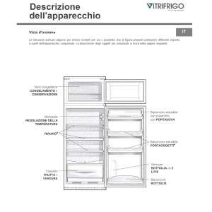 Vitrifrigo C220DP Built-in white Refrigerator 220lt and Freezer 42lt 12/24V VT16004602