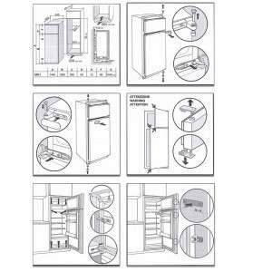 Vitrifrigo C220DP Built-in white Refrigerator 220lt and Freezer 42lt 12/24V VT16004602