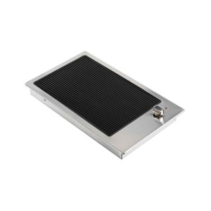 Barbecue elettrico inox con piano vetroceramica 220-240V 2500W 510x300mm OS5038102