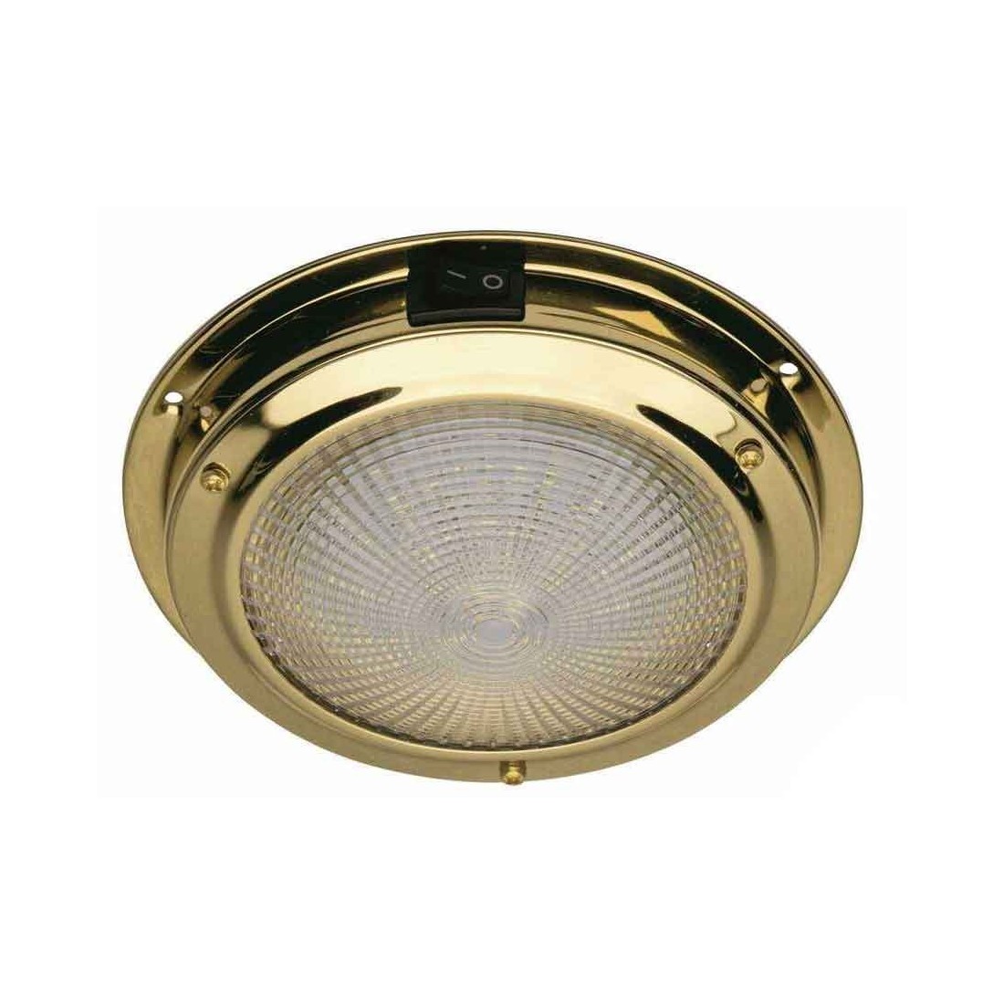 Polished brass ceiling light 12V 5500K 270lm 137x39mm
