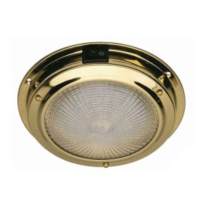 Polished brass ceiling light 12V 5500K 260lm 107x32mm