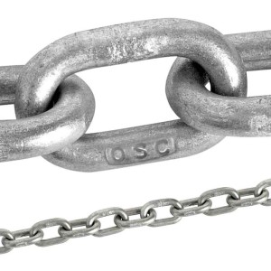 DIN766 8mm calibrated galvanized steel chain S/m for winches