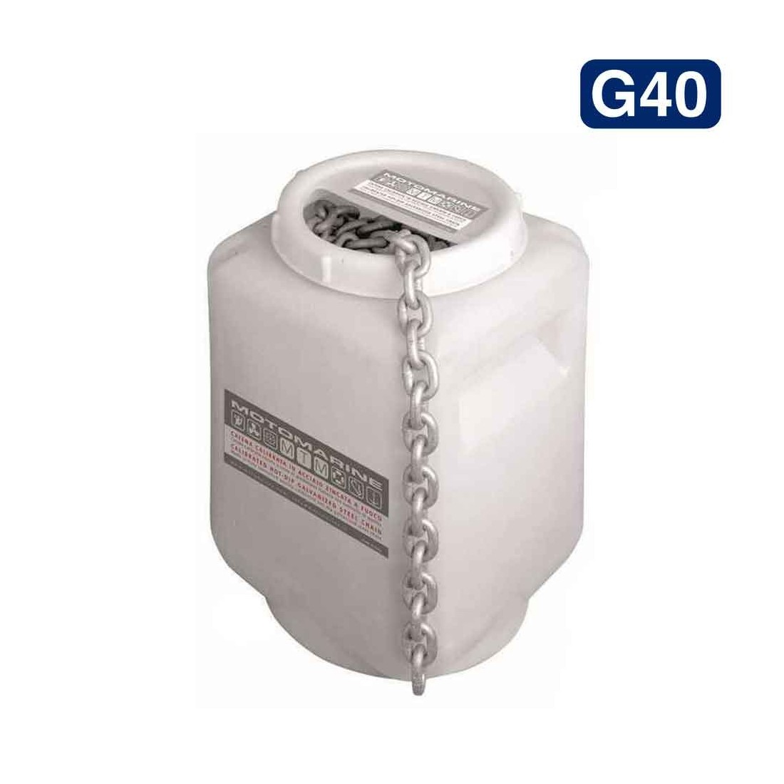 Catena calibrata Salpa Ancore acciaio zincato G40 8mm 100m