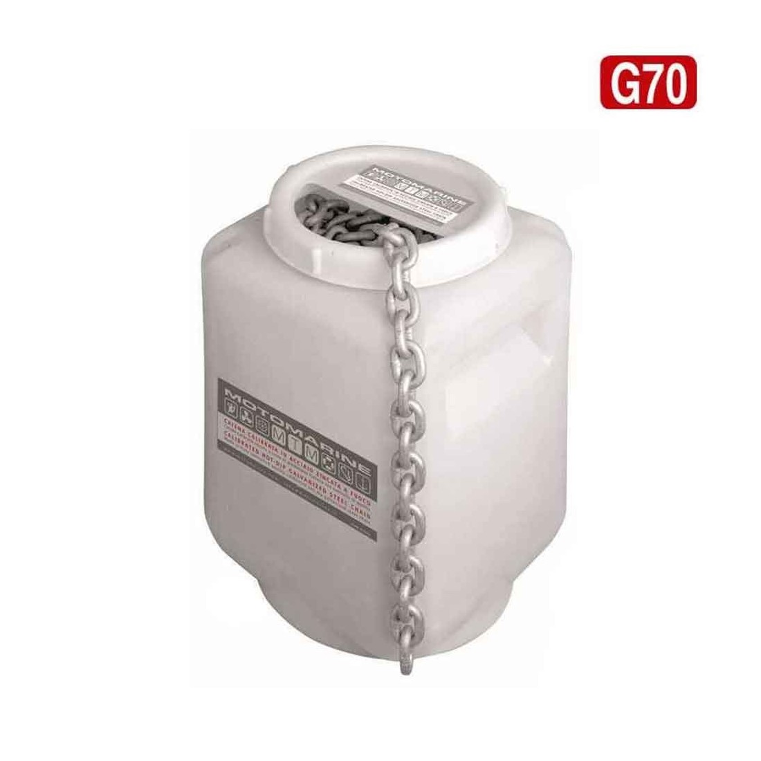 DIN766 G70 Galvanised steel calibrated chain 8mm 100m for winches