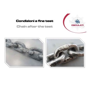 DIN766 OSC 6mm 25m calibrated galvanized steel chain windlass