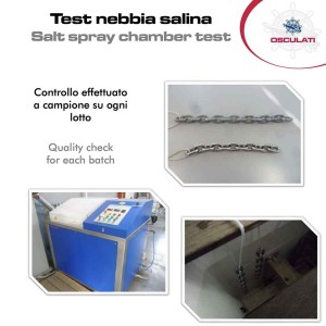 DIN766 OSC 6mm 25m calibrated galvanized steel chain windlass