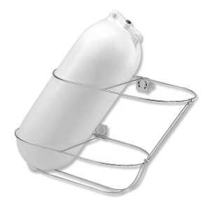 Portaparabordi reclinabile Inox 23cm per 2 parabordi F2-F3