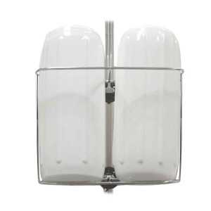 Portaparabordi Inox 31x16cm per 2 parabordi 15cm