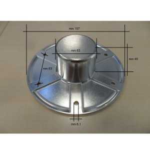 Spare aluminium support 157mm for table legs 60mm