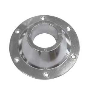 Base alluminio conico 166mm per gamba tavolo 60mm