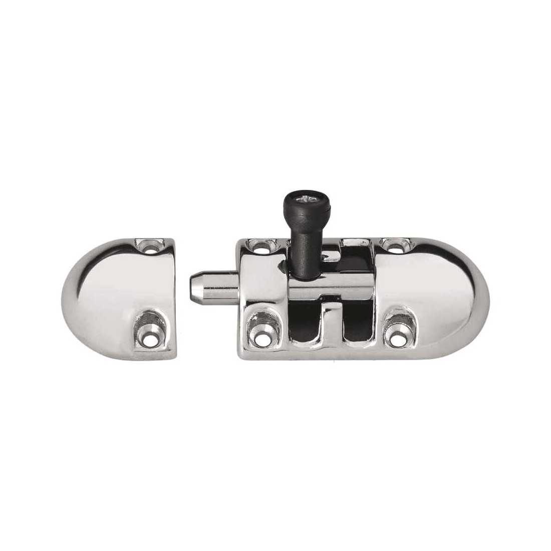 Chrome-plated brass deadbolt lock 85x30mm