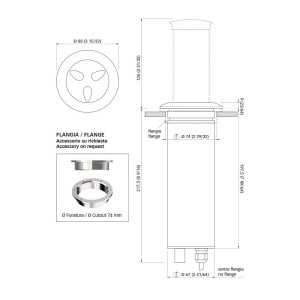 Quick Lampada LED Retrattile Secret Light 6W 10-30V Inox Banco Caldo