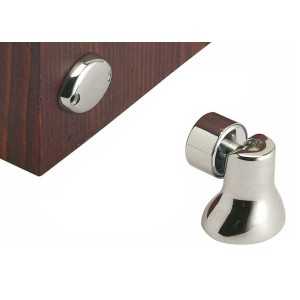 Fermaporta magnetico in ottone cromato 39x40mm