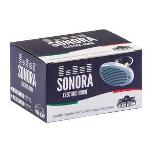 Tromba 12V 8A 130dB da incasso a scomparsa Bianca