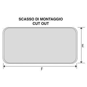 Classic rectangular hatch 355 600mm Without lock