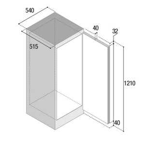 Vitrifrigo C190MP Home Comfort Frigo-Freezer 12/24V 200L