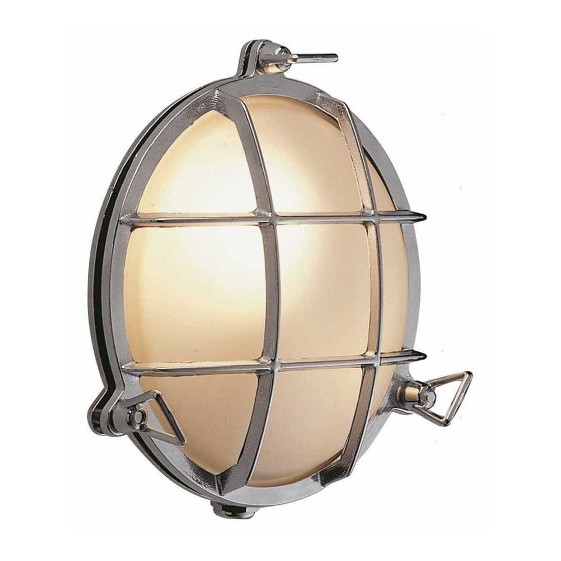 Lampada stagna in ottone cromato 155mm E14 40W 220V N50326501221