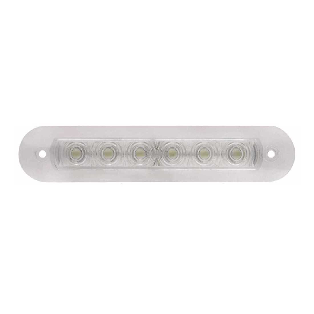 Plafoniera Strip 6 LED 12V 86lm da interno Luce Bianco 140mm