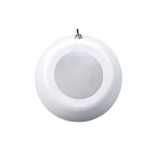 White LED Ceiling Light 12V 2.2W 204lm 3200K 90mm IP67 with Switch