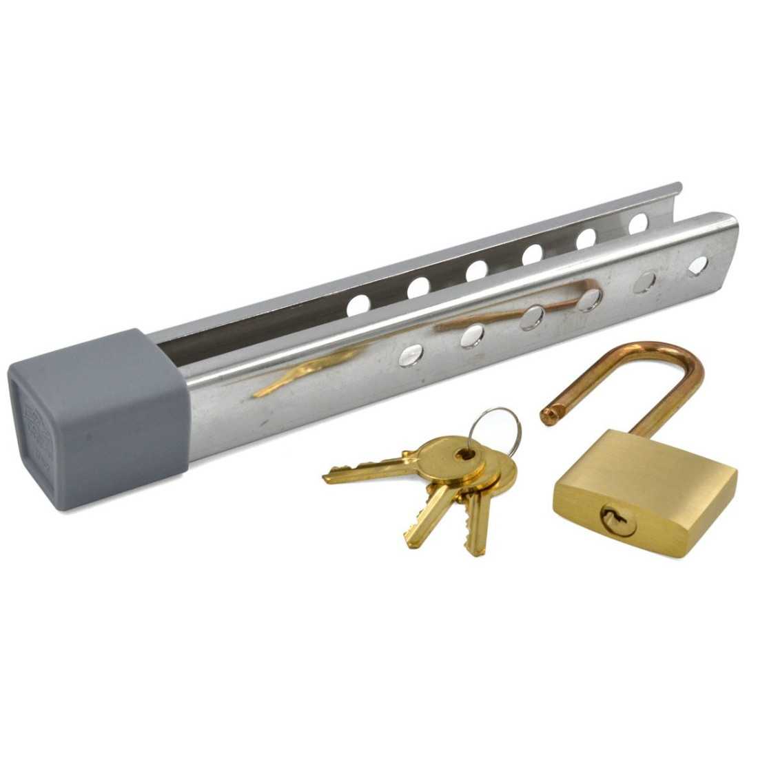 Stainless Steel Engine Anti-Theft Bar 30x240mm