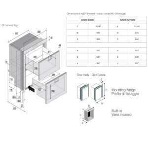 Vitrifrigo DW180 OCX2 RFX 144L 12-24V S.S. Drawer Refrigerator