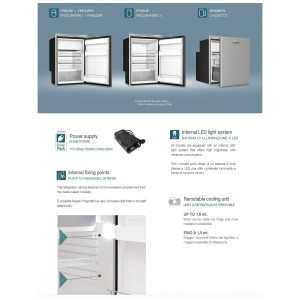 Vitrifrigo C115iX OCX2 Frigo-freezer Inox 115lt 12/24V Unità Interna