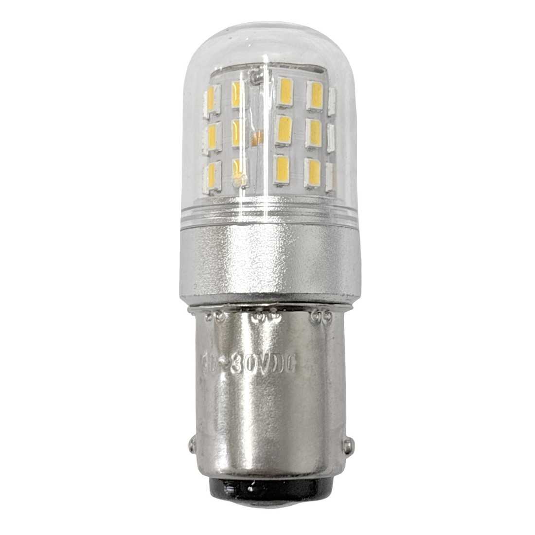 10-30V BA15D 3W LED Bulb Warm White 3000K