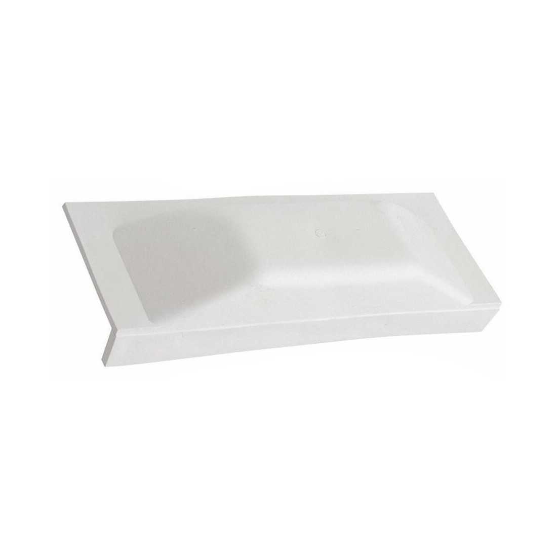 Majoni JF2 50xh6cm White Straight Bumper Plate