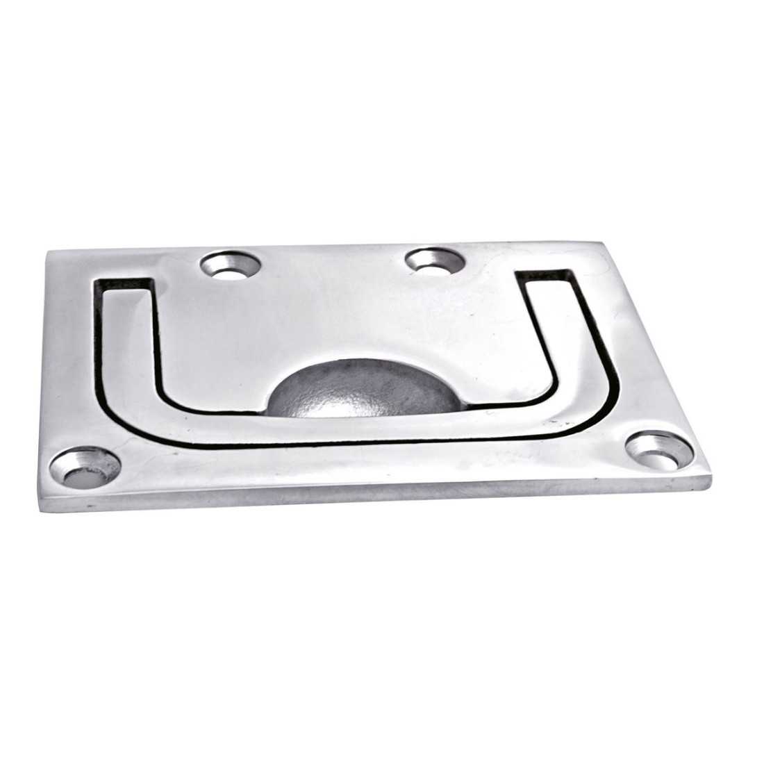 Polished stainless steel handle 55x77mm