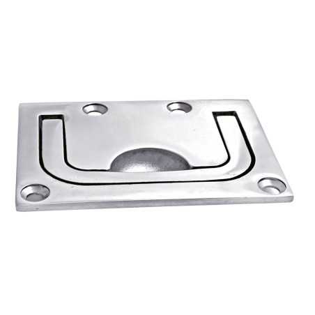 Polished stainless steel handle 55x77mm