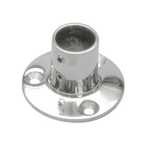 Base rotonda a 90° 22mm Inox AISI 316 microfuso