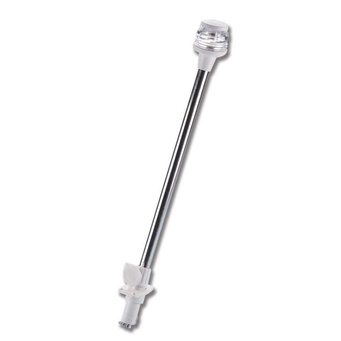 White 360° 12V 10W Extendable Halogen Pole Light h60cm