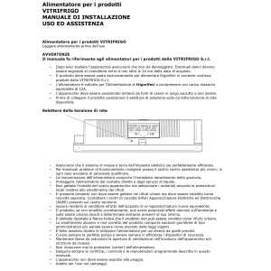 Vitrifrigo Power 300 24Vdc/300W 115/230Vac Power Supply