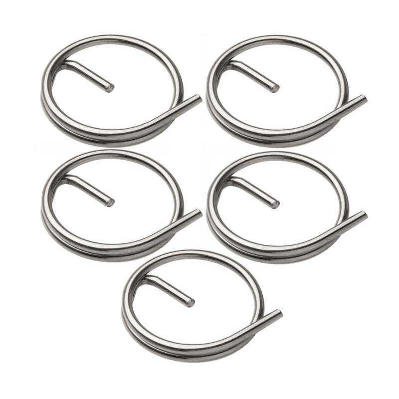 Blister 5Pz Anellini di sicurezza Inox con gambetto anti sfilamento Ø25x1.8mm N120882800051-40%