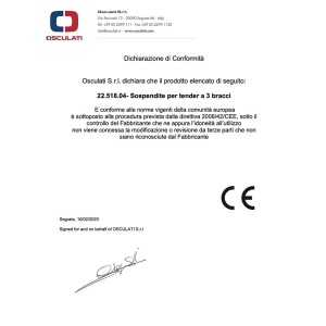 Sospendite per tender a 3 bracci max 400kg certificato CE