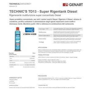 TECHNICS TD14 600ml Rigenerante multifunzione concentrato Diesel