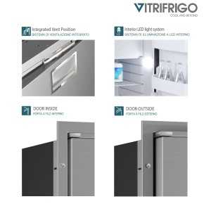 Vitrifrigo C85iX OCX2 Frigo-freezer Inox 85L 12/24V Unità Interna
