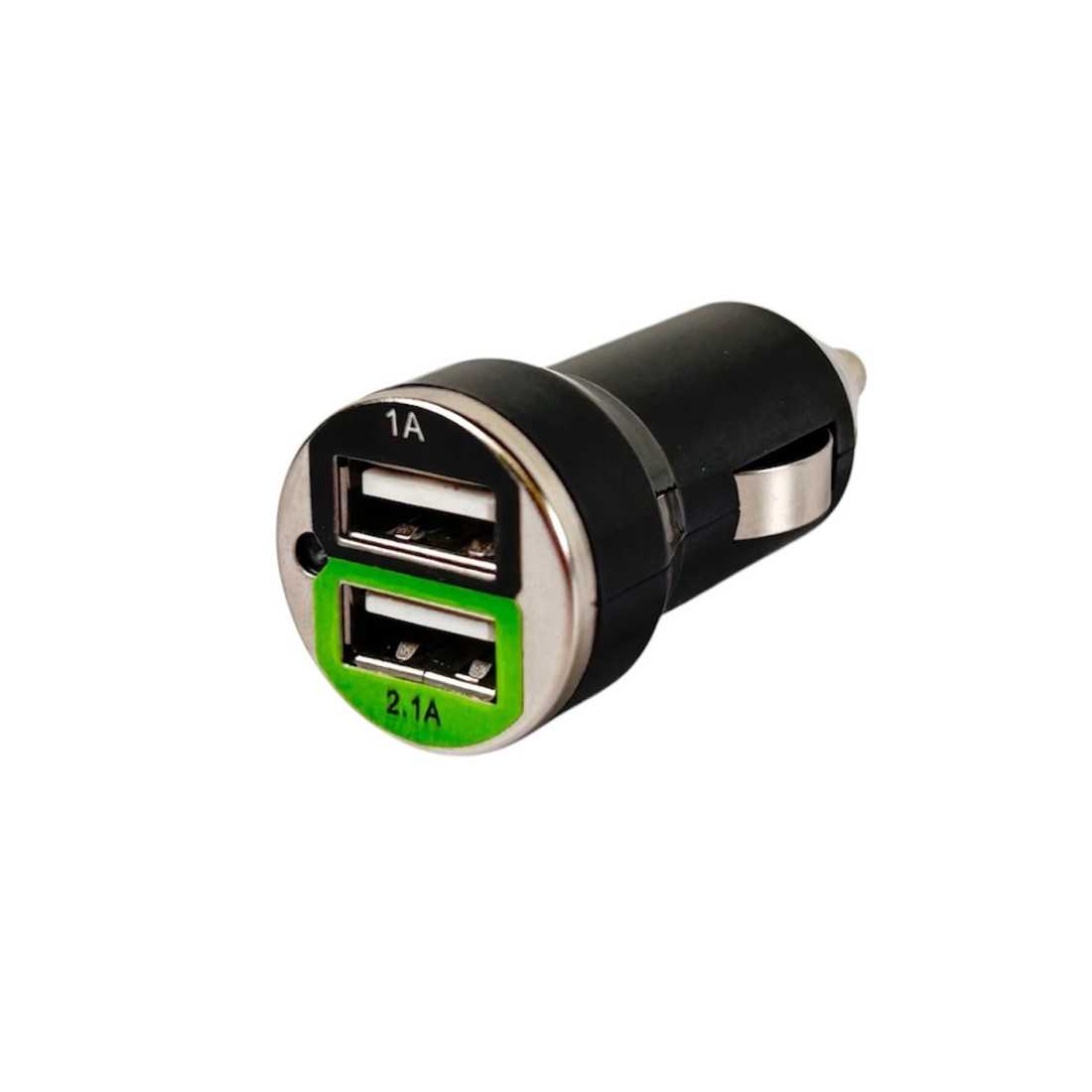 Dual USB Charger Socket for Cigarette Lighter Systems 12/24V