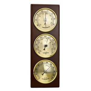 Termometro Barometro Igrometro 3in1 Stazione meteo a parete 32x11cm
