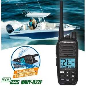 Polmar NAVY-022F VHF Nautico Portatile Galleggiante 1000mW