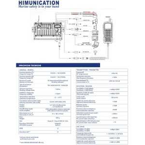 Himunication HM390-BB VHF Nautico Fisso Black-box con GPS DSC Ricevitore AIS