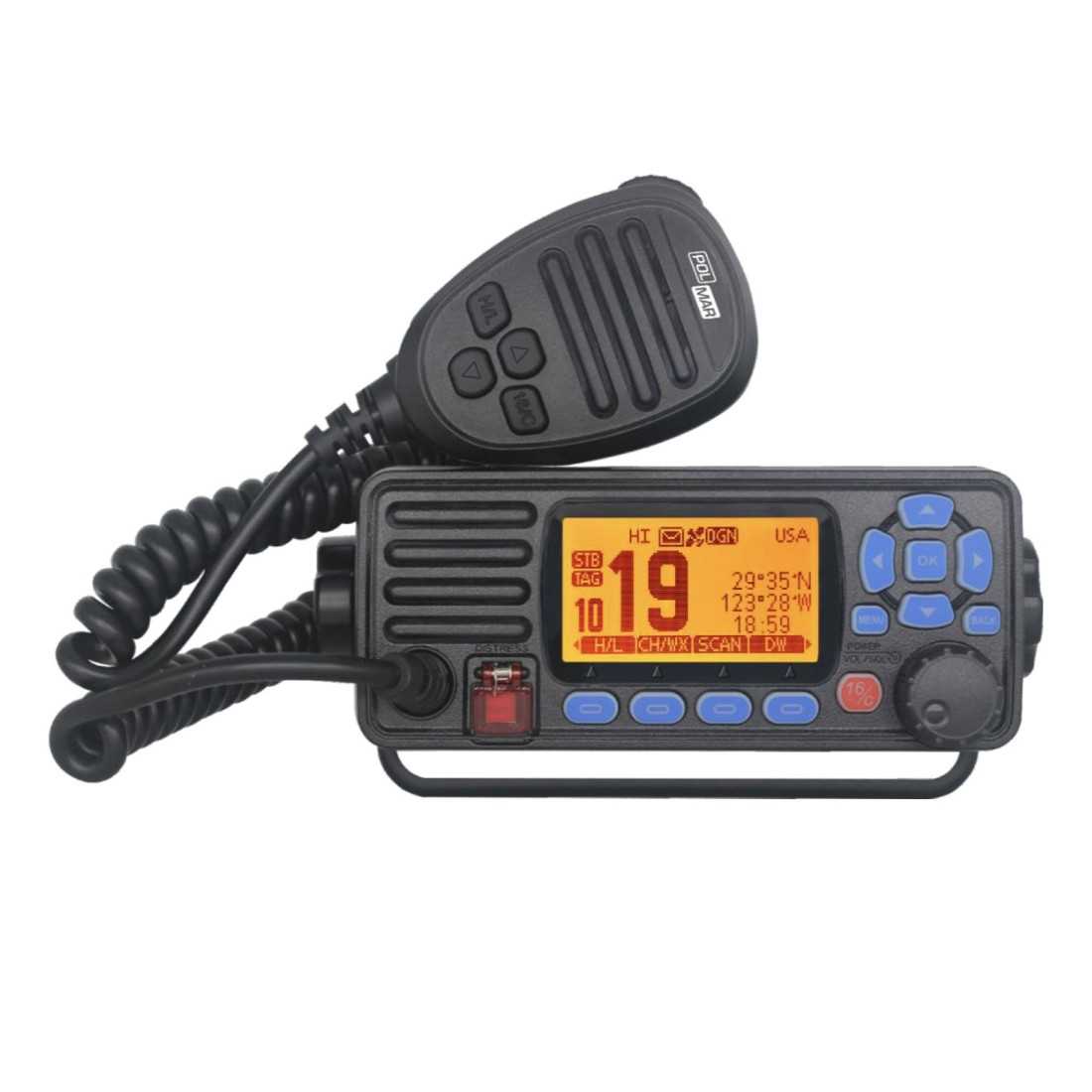 Polmar SHARK 3GE VHF Nautica Fisso con GPS DSC GNSS integrato