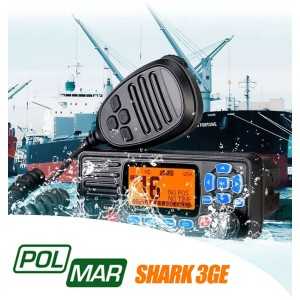 Polmar SHARK 3GE VHF Nautica Fisso con GPS DSC GNSS integrato
