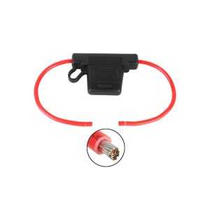 MAXI 60A Blade Fuse Holder with 10mmq Cables Splash-Proof