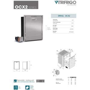 Vitrifrigo DW42L OCX2 Frigo-freezer a cassetto 42L 12-24V