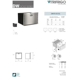 Vitrifrigo DW70 OCX2 BTX Congelatore a cassetto singolo 75L 12-24V