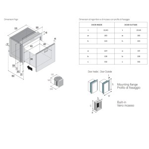 Vitrifrigo DW100 OCX2 RFX Single Drawer Refrigerator 95L 12-24V