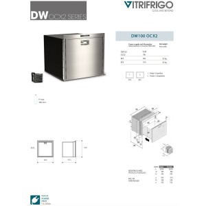 Vitrifrigo DW100 OCX2 BTX Single Drawer Freezer 95L 12-24V