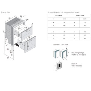 Vitrifrigo DW210 OCX2 RFX Double Drawer Refrigerator 182L 12-24V