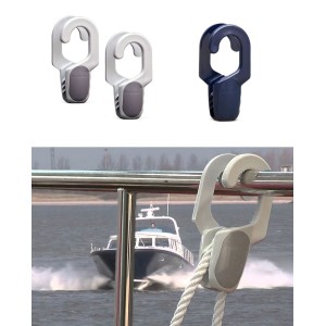 Coppia aggancia parabordi Fastfender 40 per tubi Ø40mm - Blu N10502805003BL-25%